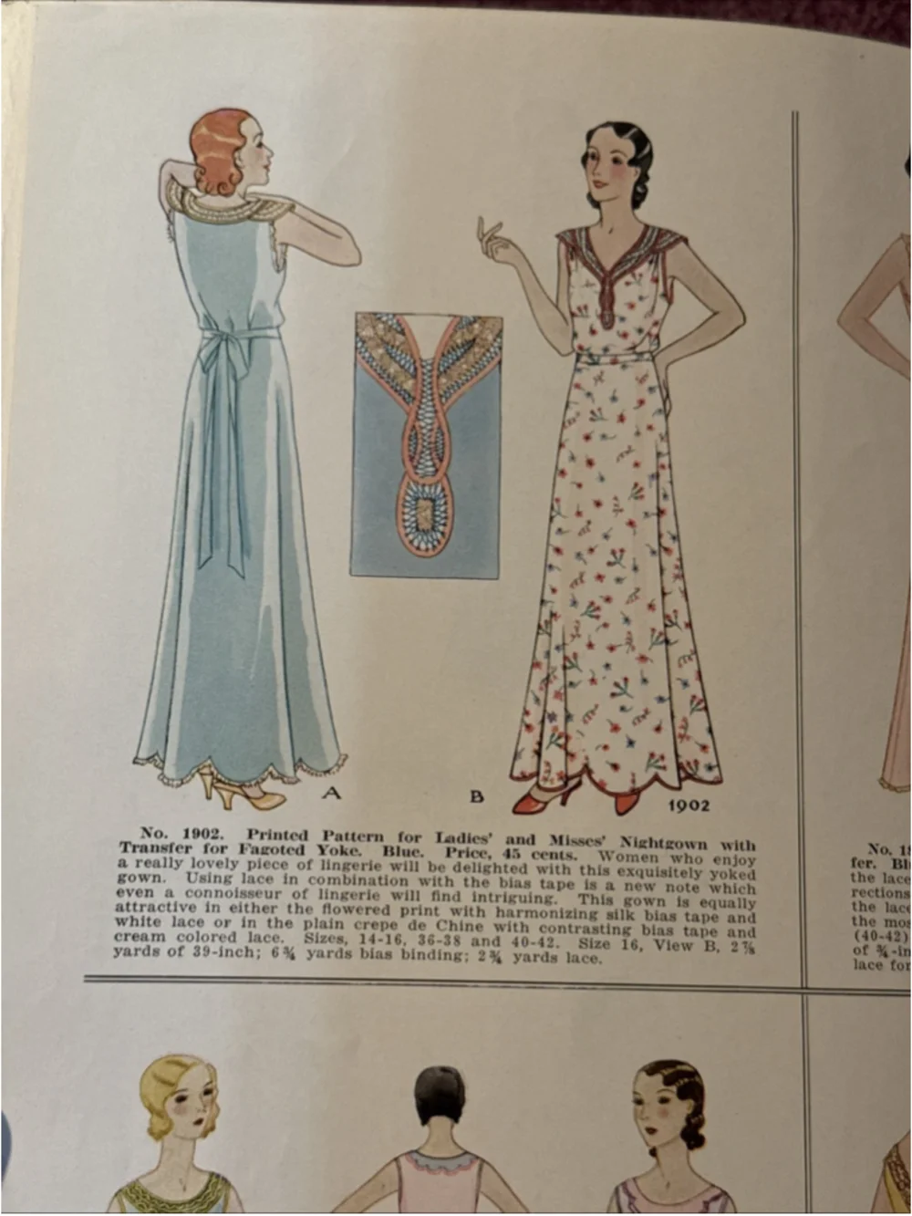 Antique Complete Catalogue Of McCall Designs 1933 pattern #2 TD11T
